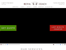 Tablet Screenshot of kansasroyalcoach.com